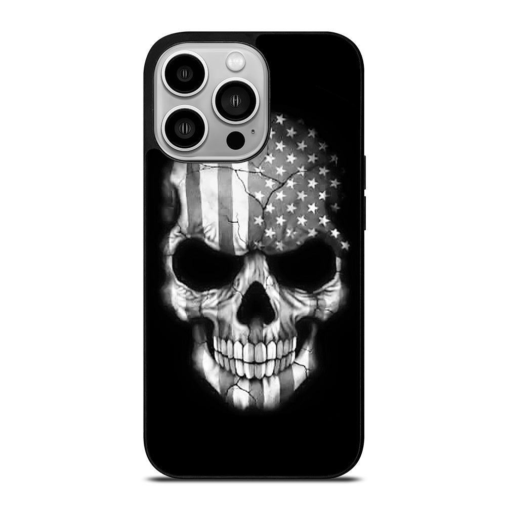 AMERICAN FLAG PUNISHER SKUL iPhone 14 Pro Case
