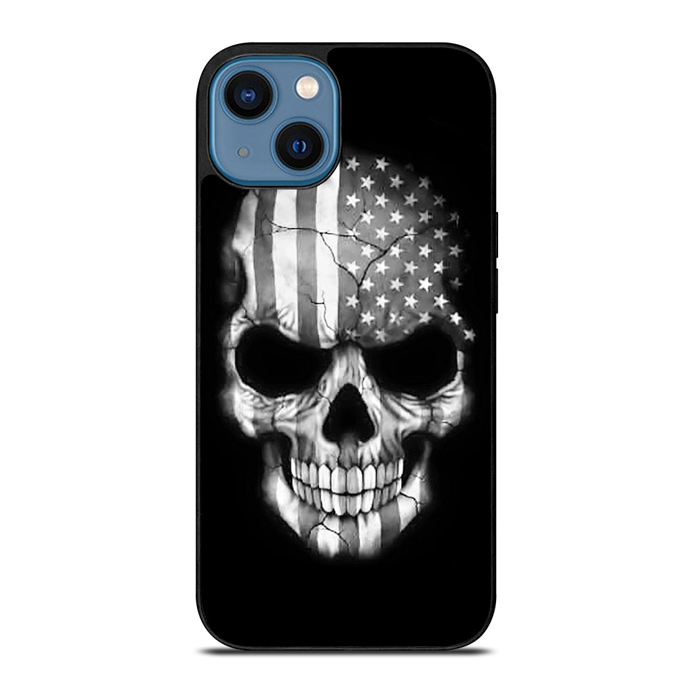 AMERICAN FLAG PUNISHER SKUL iPhone 14 Case