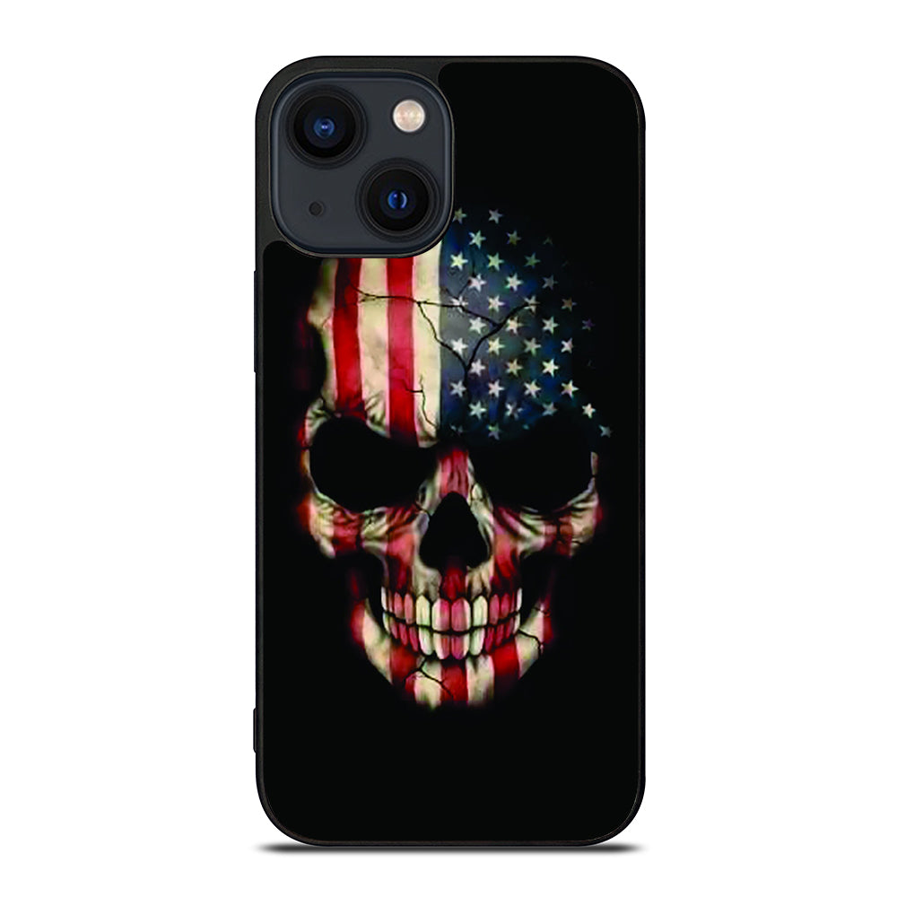 AMERICAN FLAG SKUL iPhone 14 Plus Case