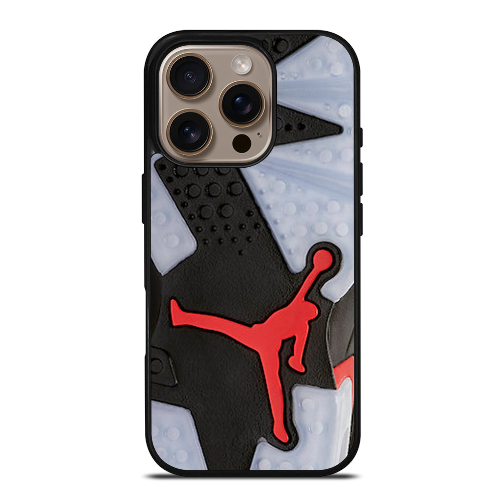 Air Jordan Black Red Sole iPhone 16 Pro Case