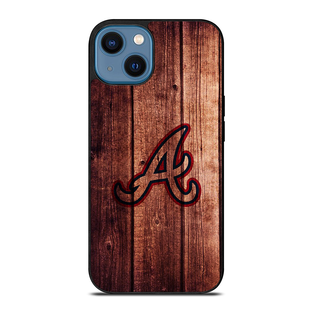Atlanta Braves Wood Logo iPhone 14 Case