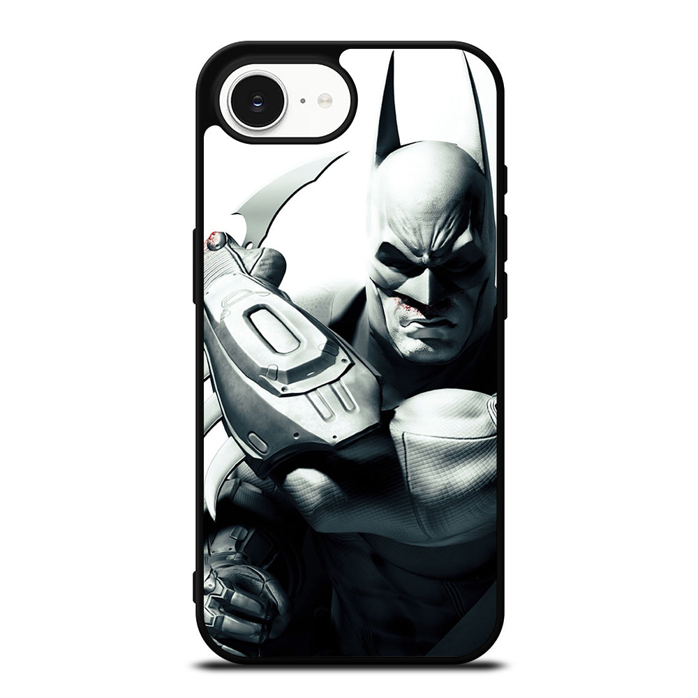 BATMAN IN ACTION iPhone 16e case black TPU silicone rubber protective cover by Casedear