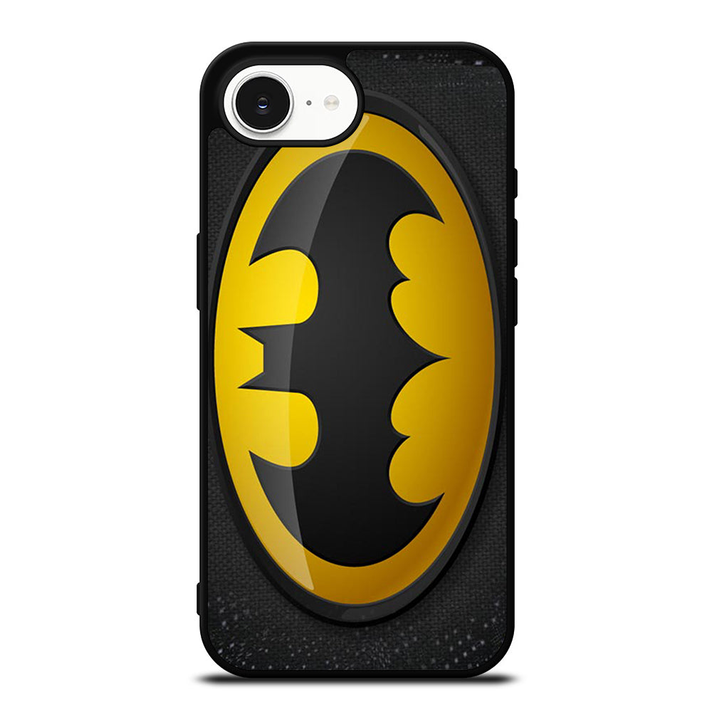 BATMAN LOGO iPhone 16e case black TPU silicone rubber protective cover by Casedear