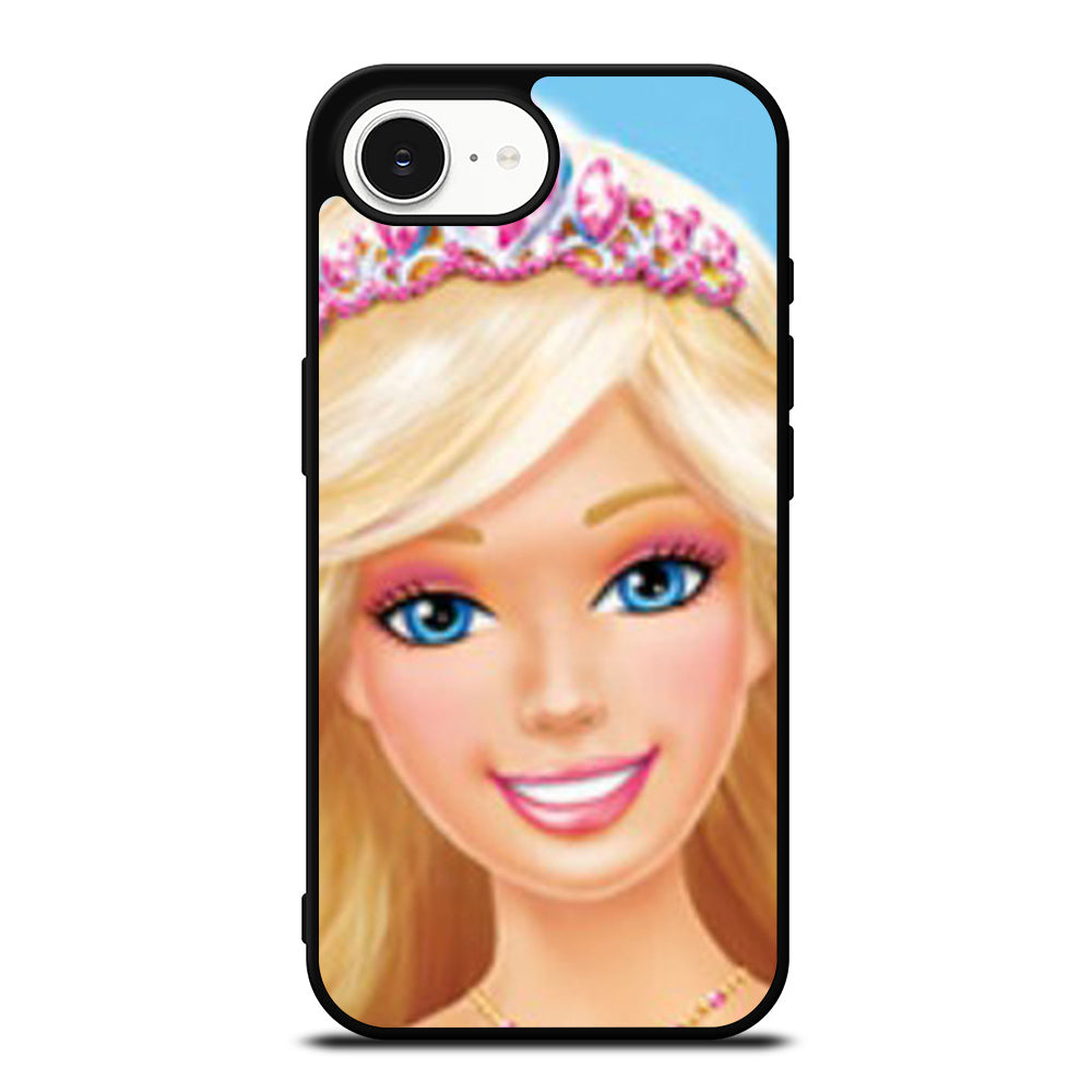 BEAUTIFUL PRINCESS BARBIE iPhone 16e case black TPU silicone rubber protective cover by Casedear