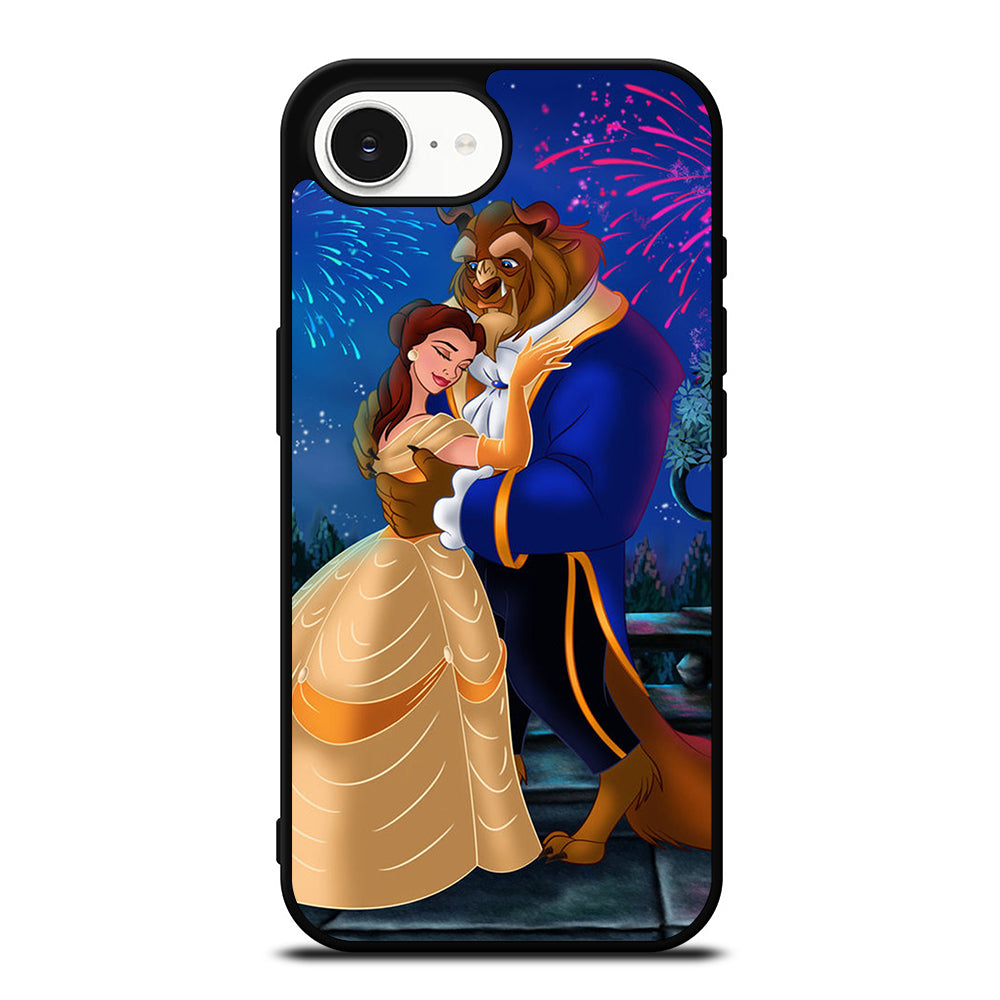 BEAUTY AND THE BEAST ROM iPhone 16e case black TPU silicone rubber protective cover by Casedear