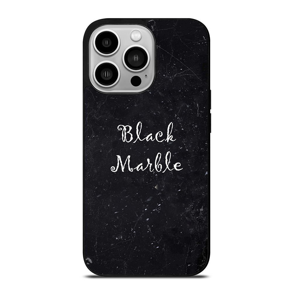 BLACK MARBLE iPhone 14 Pro Case