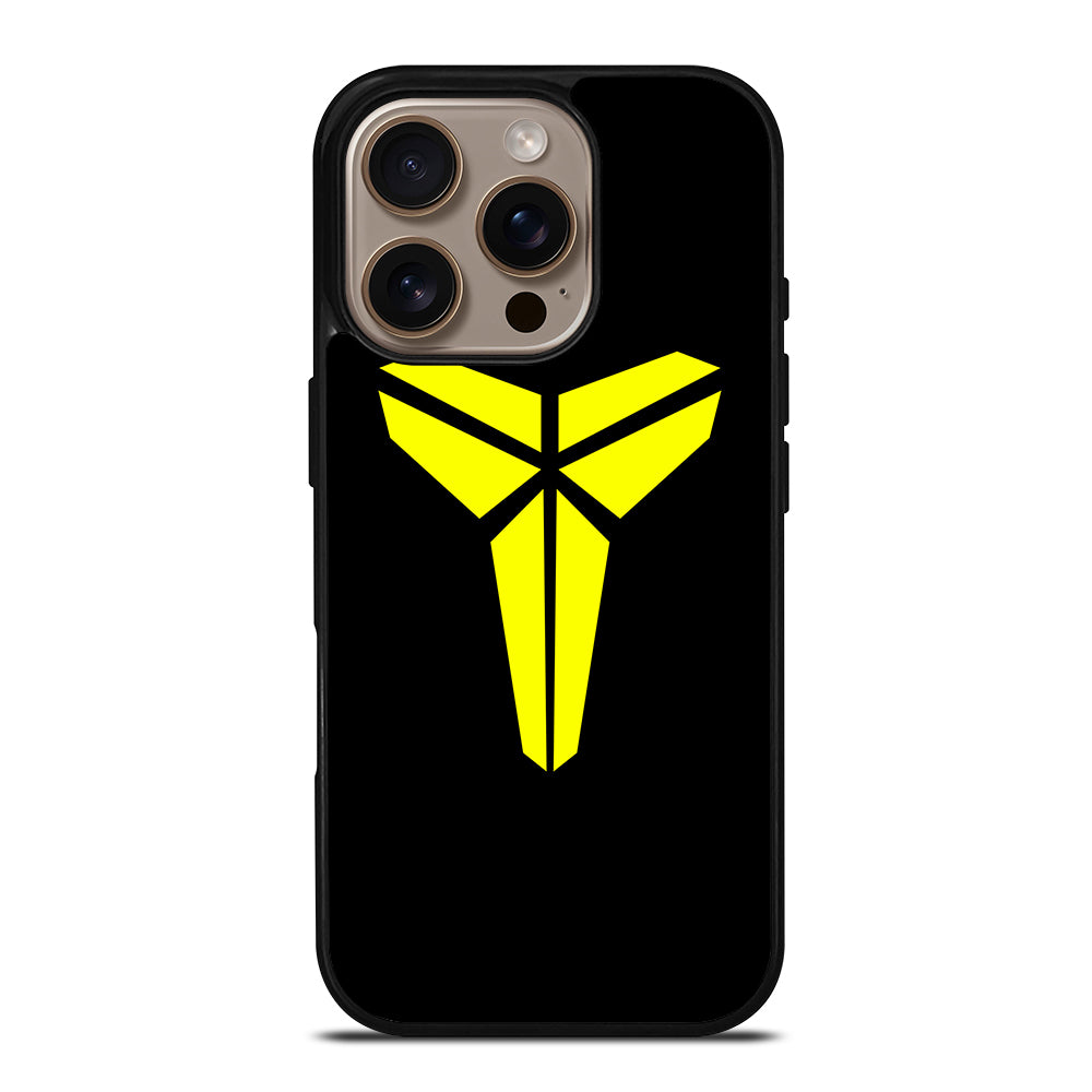 BLACK MAMBA LOGO YELLOW iPhone 16 Pro Case