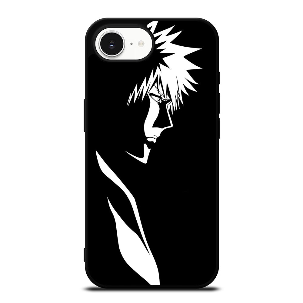 BLEACH ANIME COUPLE 2 iPhone 16e case black TPU silicone rubber protective cover by Casedear