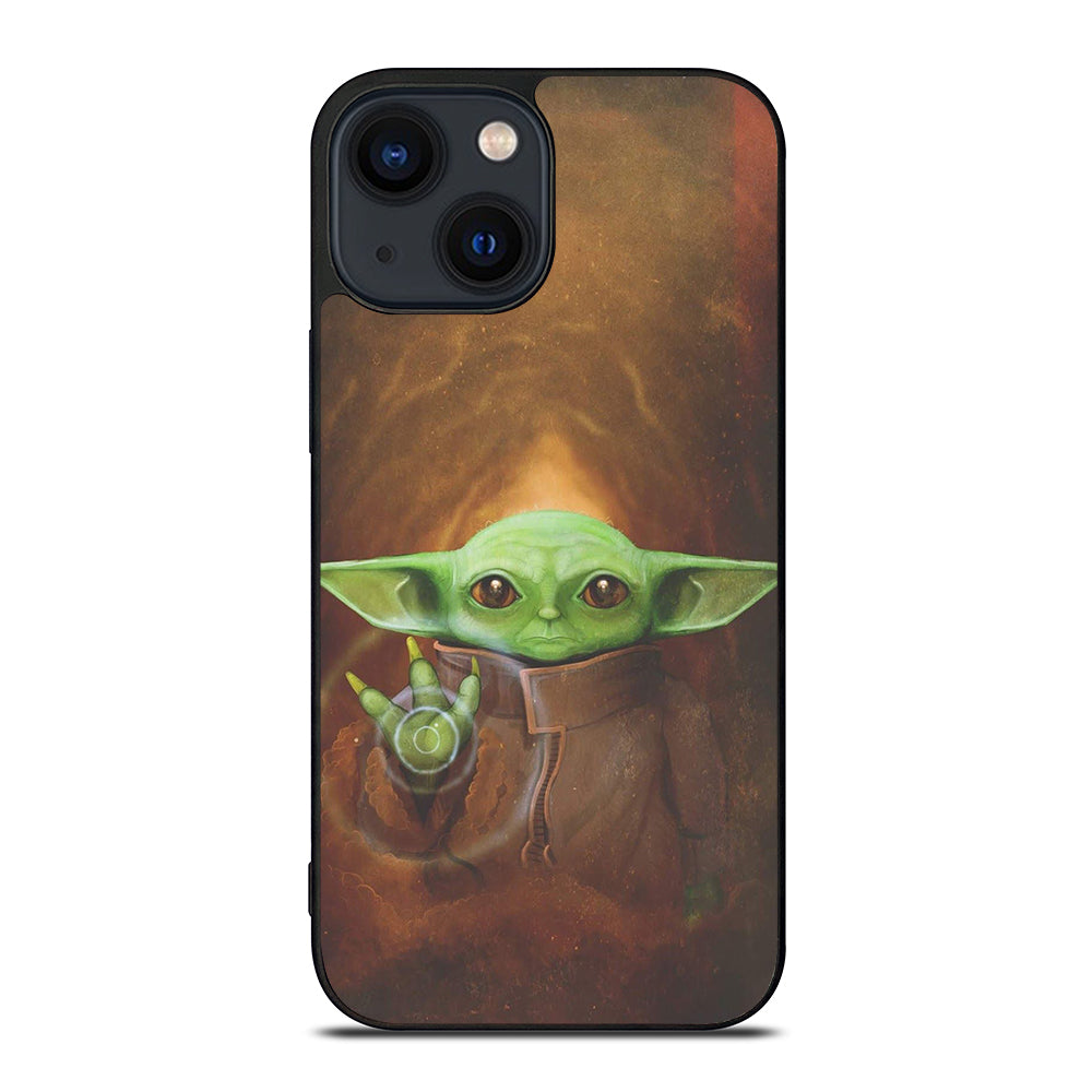Baby Yoda Wallpaper iPhone 14 Plus Case