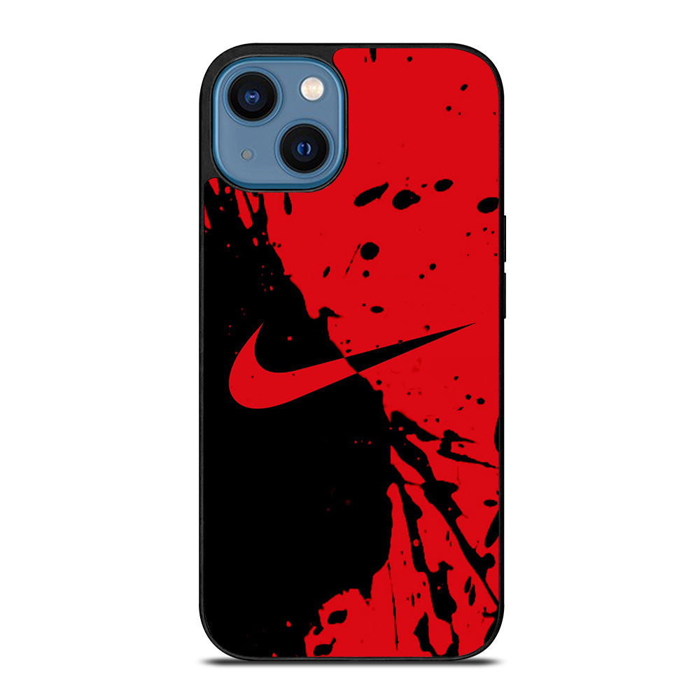 Black Red Nike iPhone 14 Case