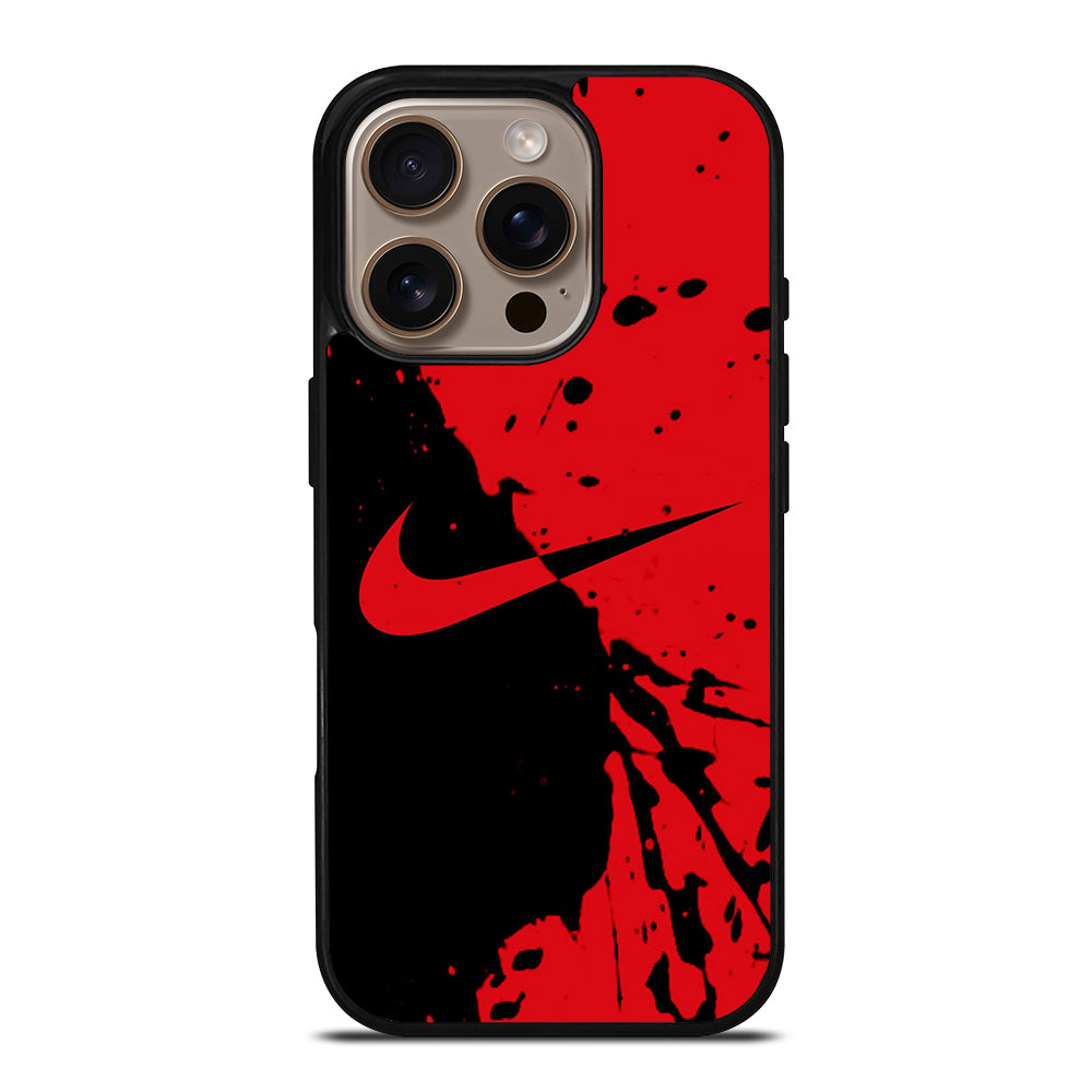 Black Red Nike iPhone 16 Pro Case