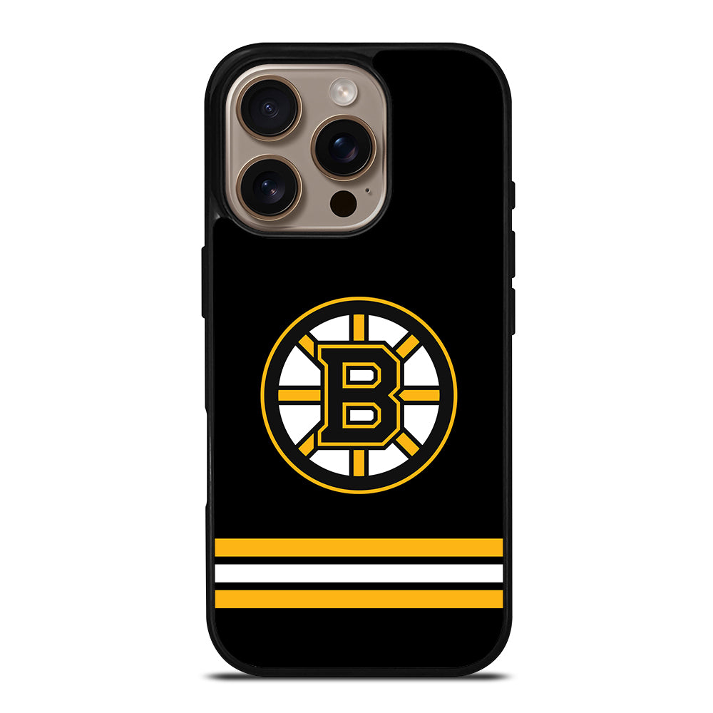 Boston Bruins NHL in Black iPhone 16 Pro Case