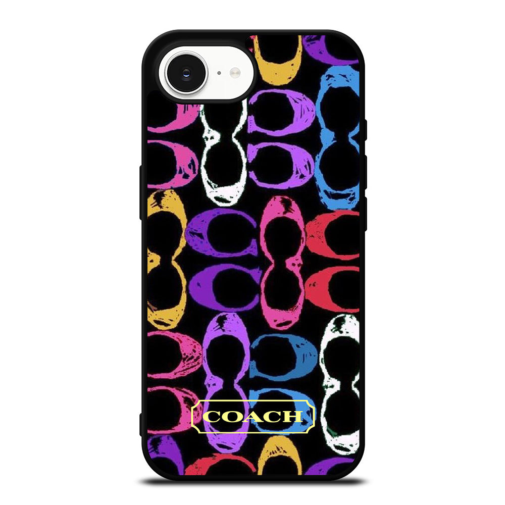 CELLPHONE COACH NEW YORK iPhone 16e case black TPU silicone rubber protective cover by Casedear