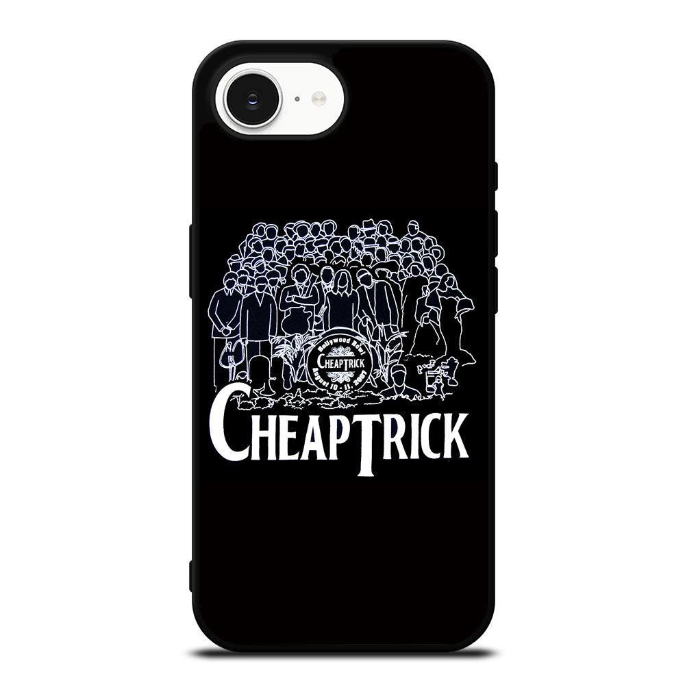 CHEAP TRICK BAND iPhone 16e case black TPU silicone rubber protective cover by Casedear