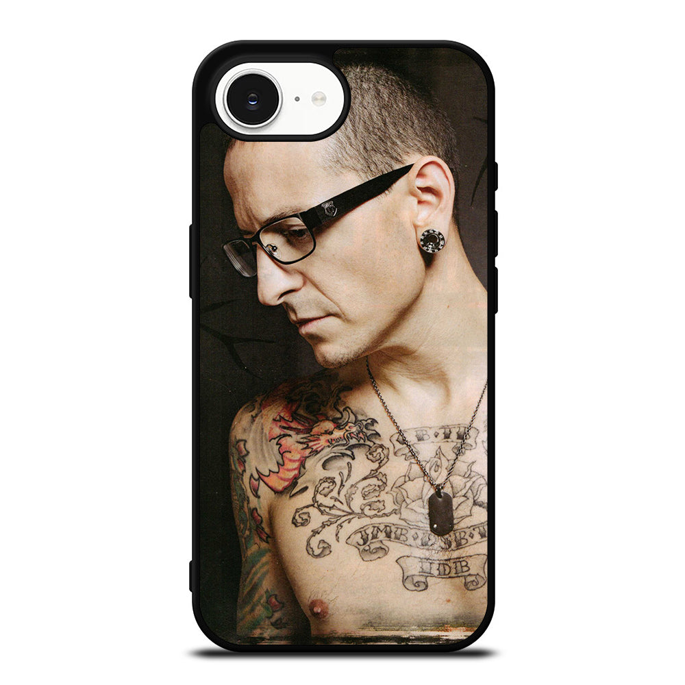 CHESTER BENNINGTON CASE iPhone 16e case black TPU silicone rubber protective cover by Casedear