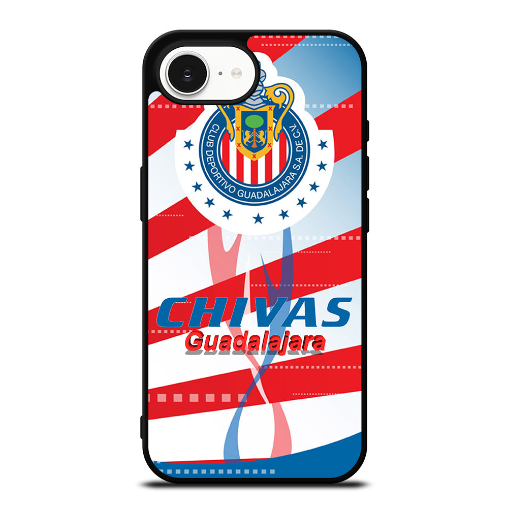 CHIVAS GUADALAJARA iPhone 16e case black TPU silicone rubber protective cover by Casedear