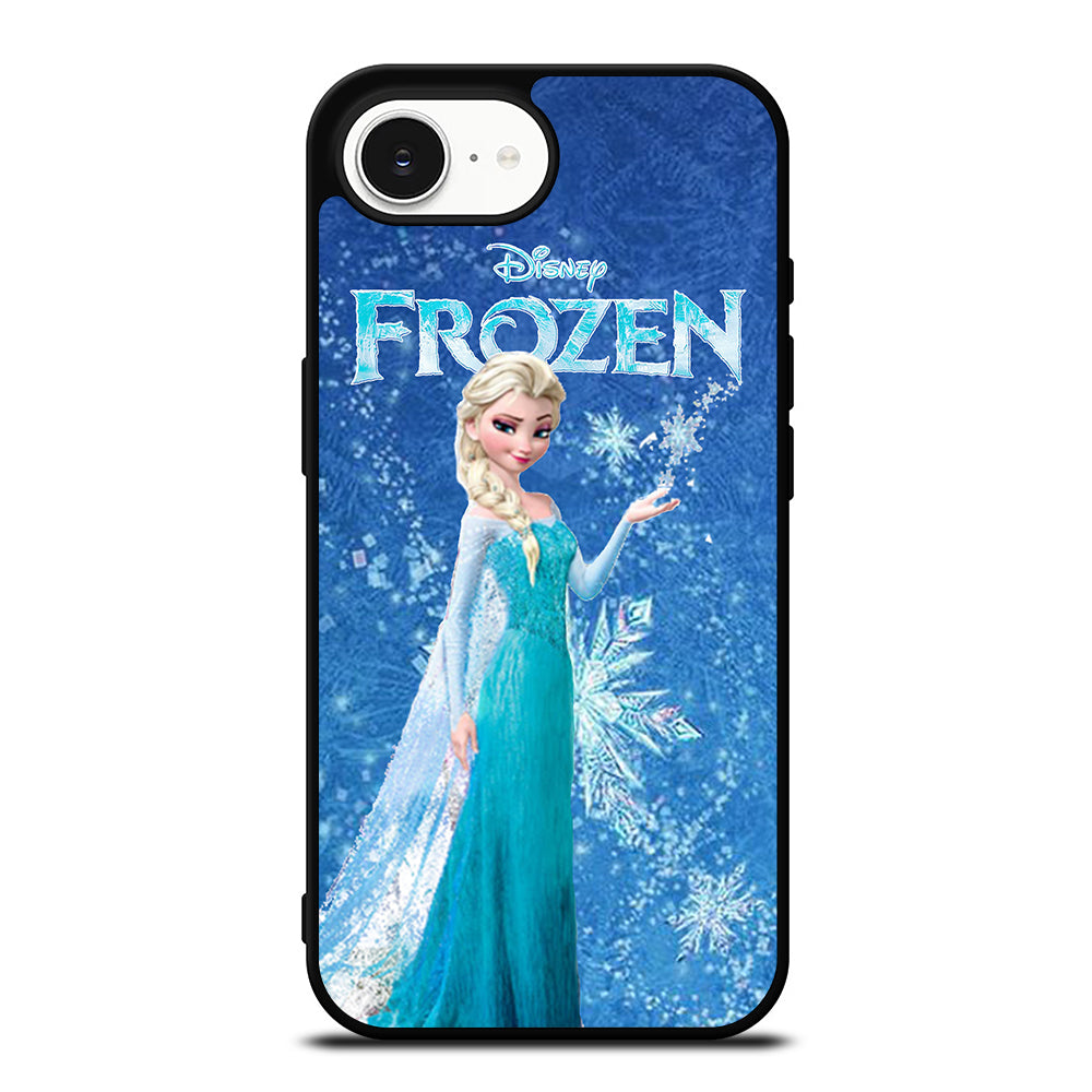 COOL ELSA FROZEN iPhone 16e case black TPU silicone rubber protective cover by Casedear