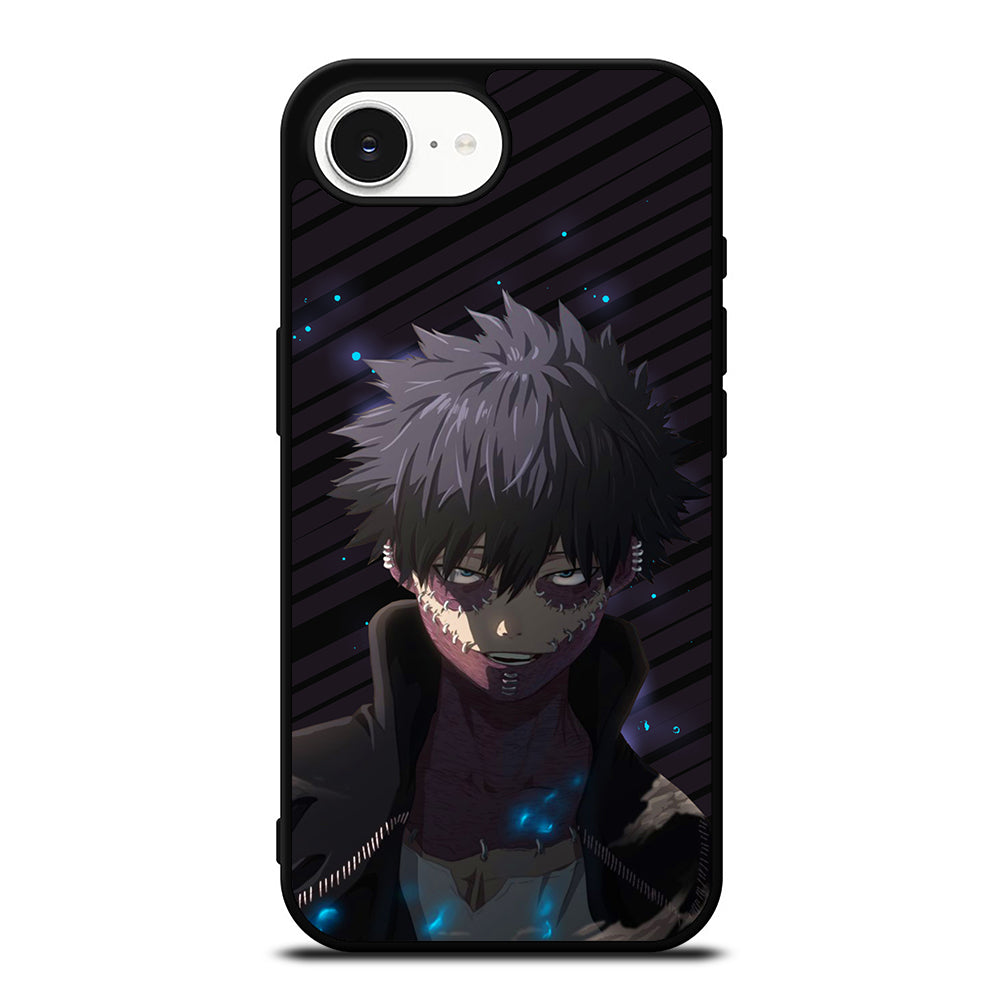 Cool Dabi My Hero Academia Villian iPhone 16e case black TPU silicone rubber protective cover by Casedear