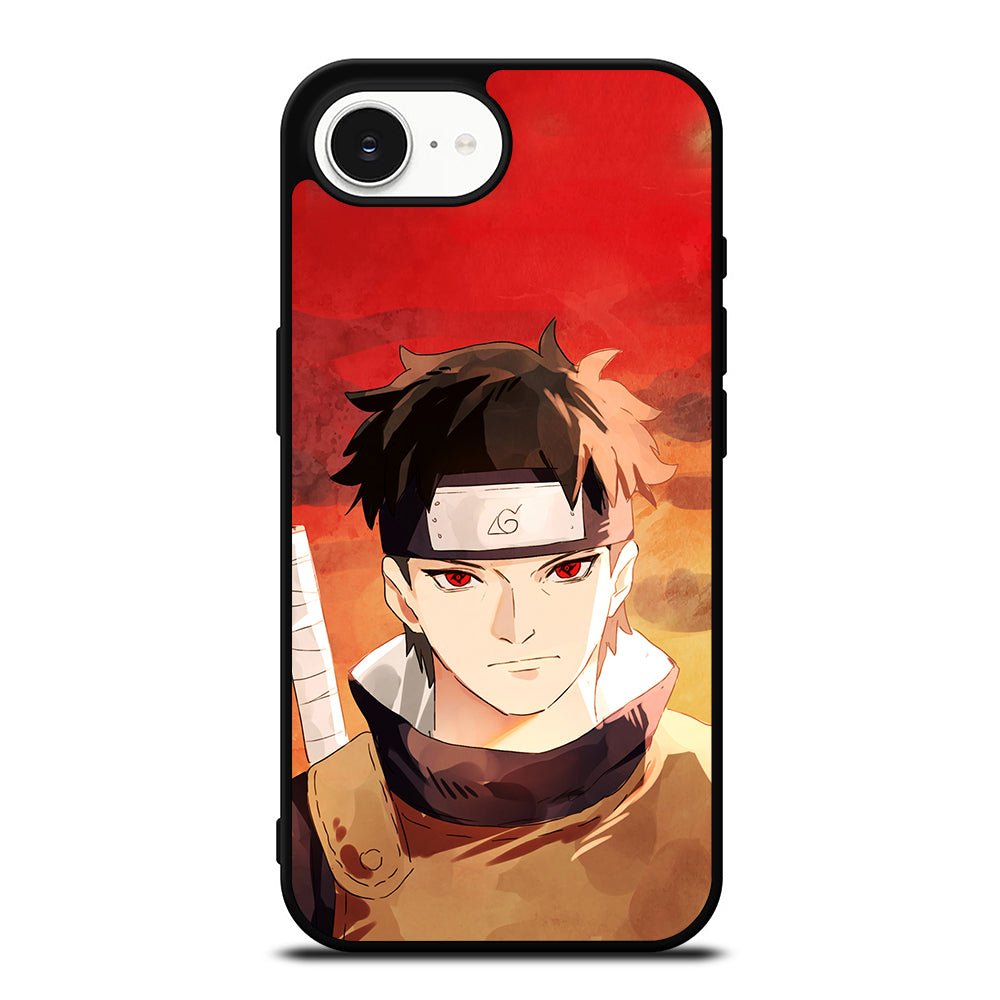 Cool Uchiha Shisui Naruto Anime iPhone 16e case black TPU silicone rubber protective cover by Casedear
