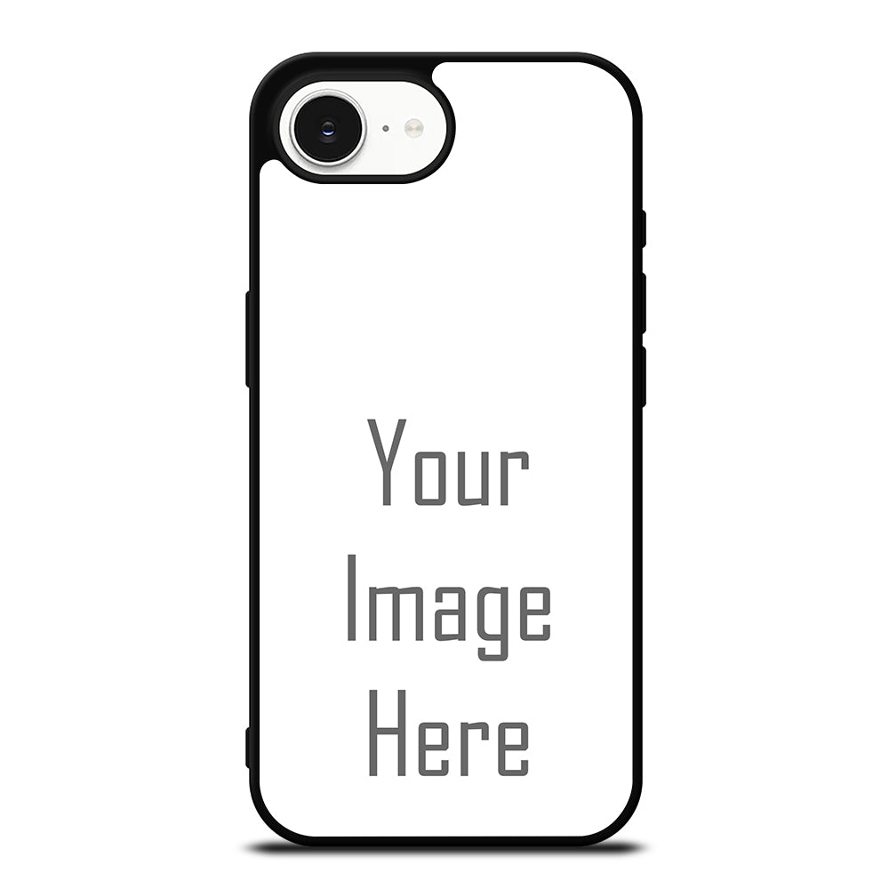 Costum Your Own Photo iPhone 16e case black TPU silicone rubber protective cover by Casedear