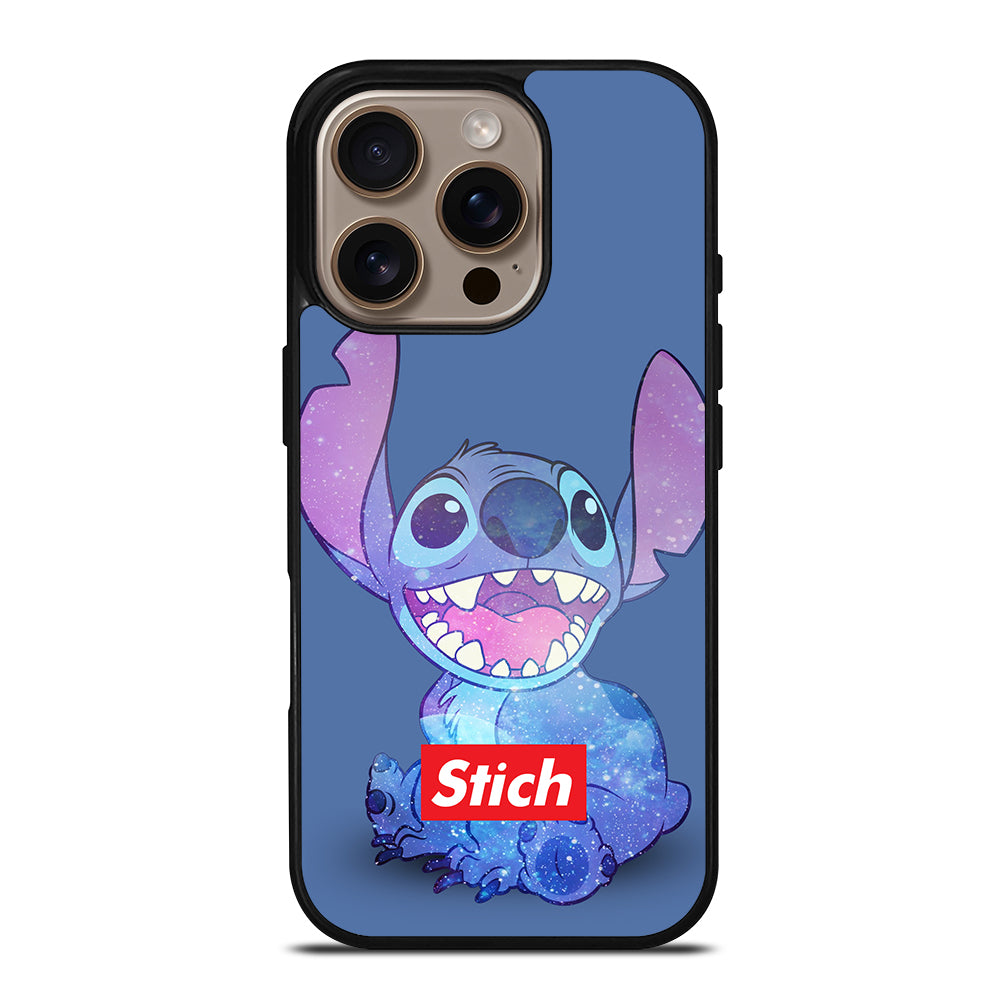 Cute Stitch Cartoon Galaxy iPhone 16 Pro Case