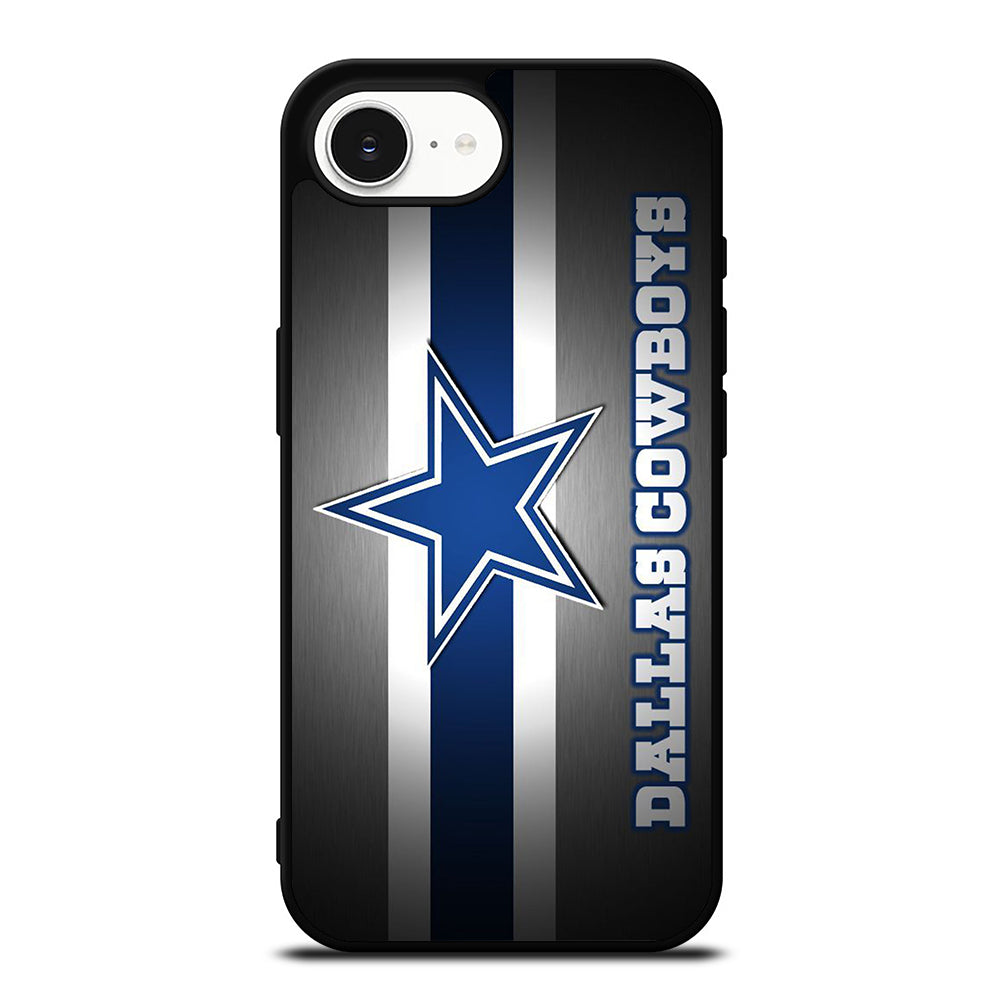 DALLAS COWBOYS iPhone 16e case black TPU silicone rubber protective cover by Casedear