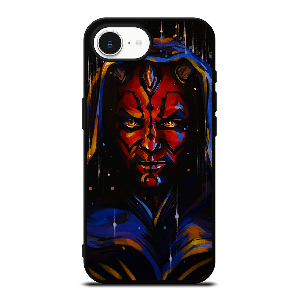 DARTH MAUL STEAM iPhone 16e case black TPU silicone rubber protective cover by Casedear