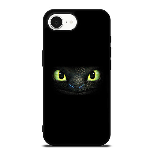 Dark Toothless Dragon iPhone 16e case black TPU silicone rubber protective cover by Casedear