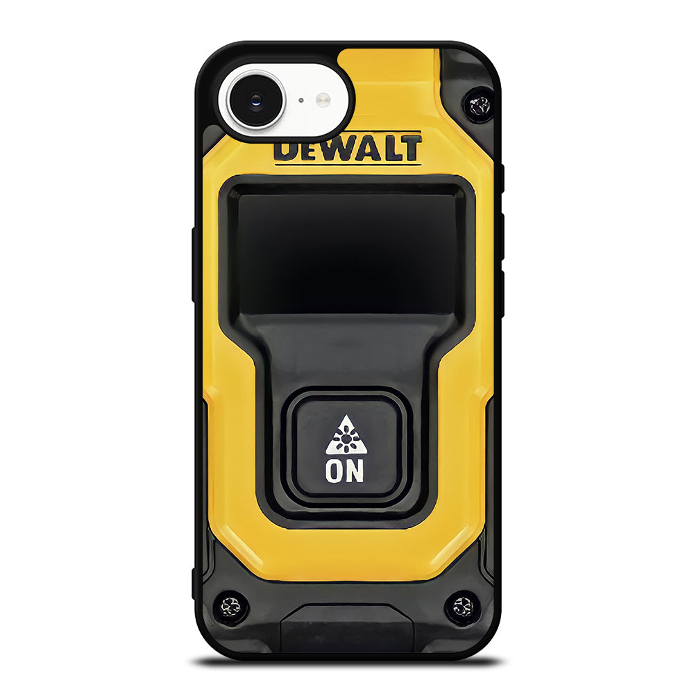 Dewalt Real Image iPhone 16e case black TPU silicone rubber protective cover by Casedear