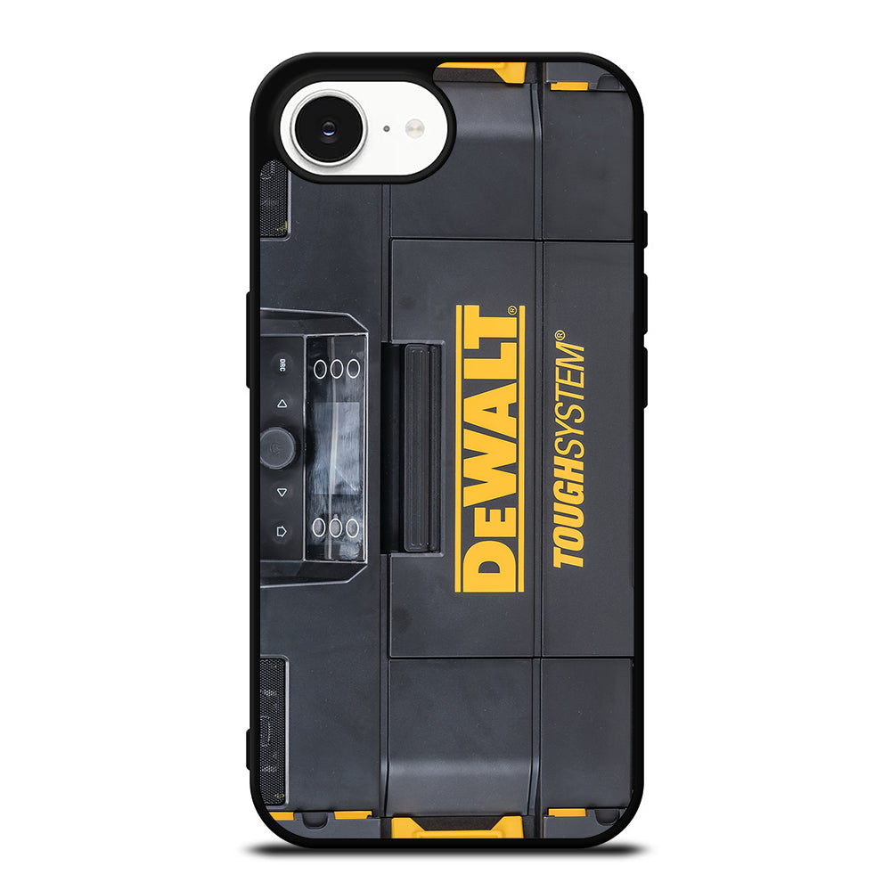 Dewalt Tough System iPhone 16e case black TPU silicone rubber protective cover by Casedear