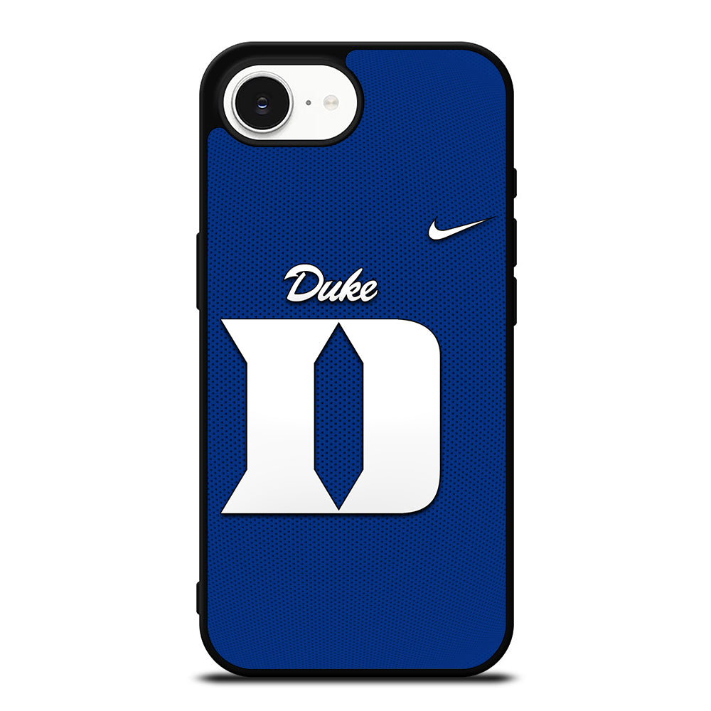 Duke Blue Devils Nike iPhone 16e case black TPU silicone rubber protective cover by Casedear