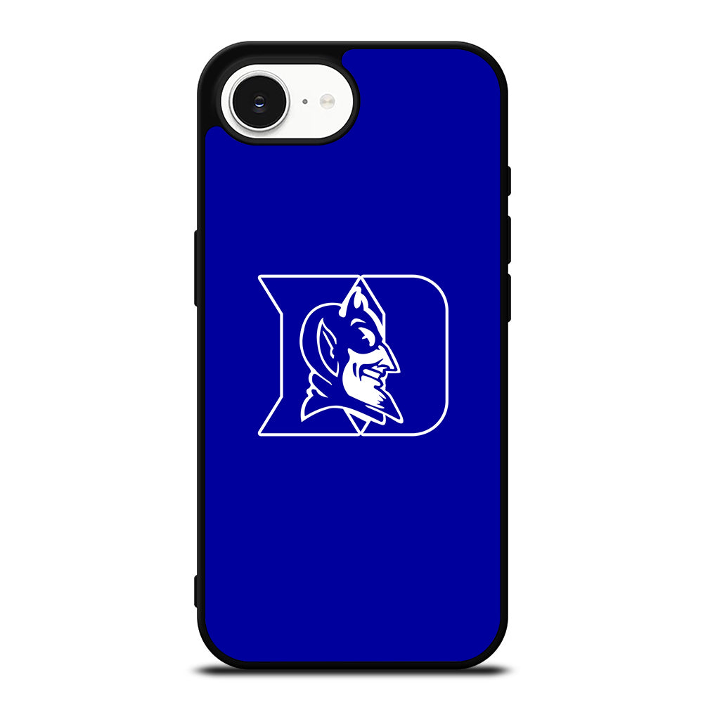 Duke Blue Devils iPhone 16e case black TPU silicone rubber protective cover by Casedear