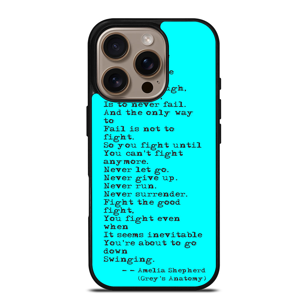 GREY'S ANATOMY QUOTES iPhone 16 Pro Case
