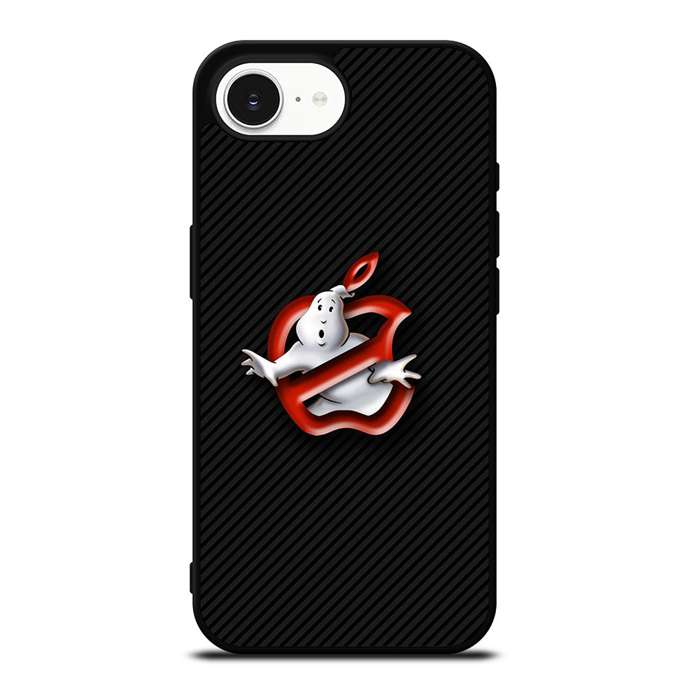 Ghostbuster Apple iPhone 16e case black TPU silicone rubber protective cover by Casedear
