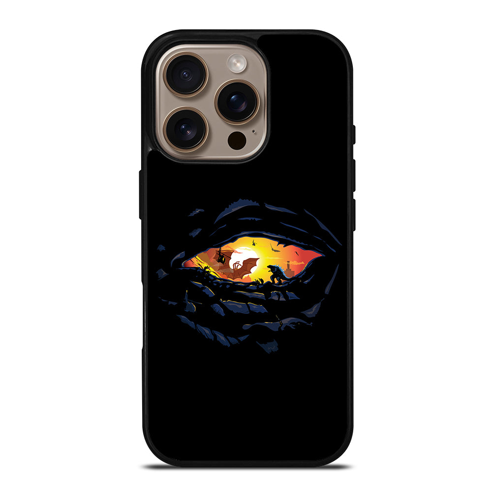 Godzilla War In Eye Painting Art iPhone 16 Pro Case