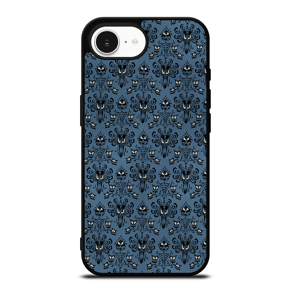 HAUNTED MANSION WALLPAPER iPhone 16e case black TPU silicone rubber protective cover by Casedear