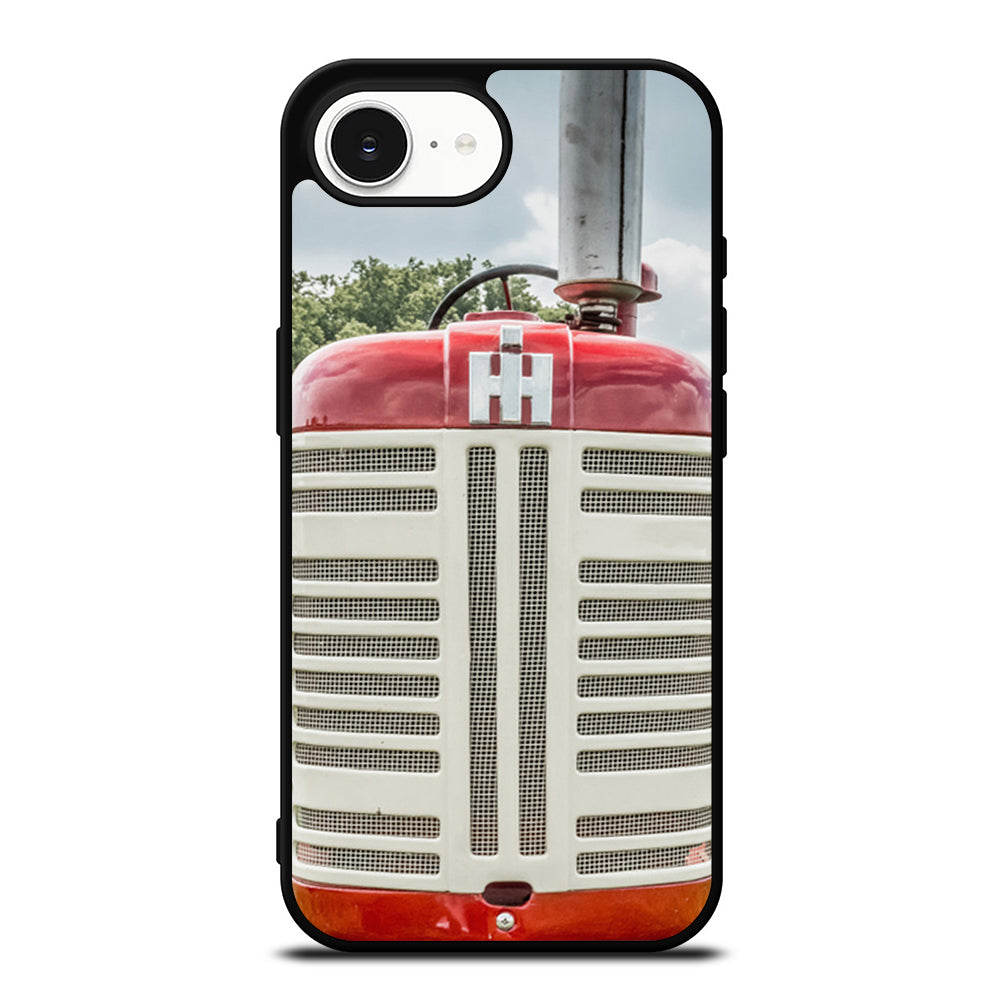 International Harvester Tractor iPhone 16e case black TPU silicone rubber protective cover by Casedear
