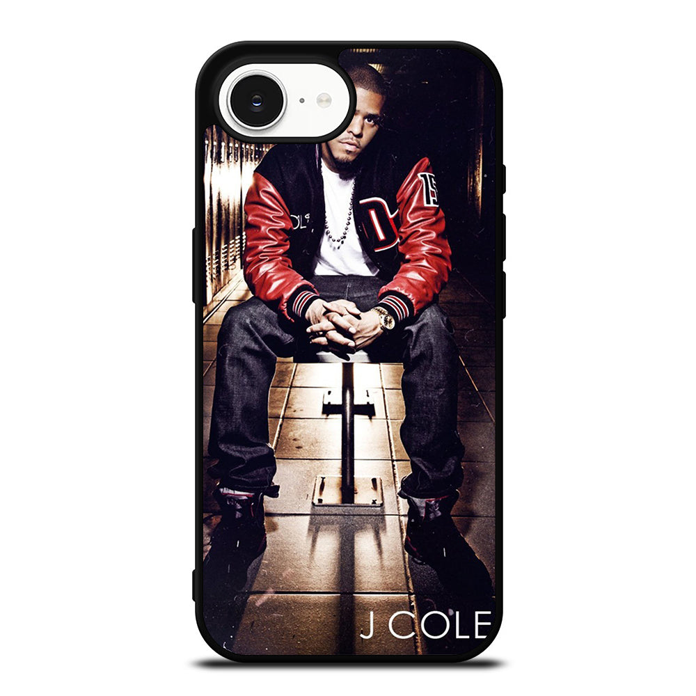 J-COLE THE SIDELINE STORY iPhone 16e case black TPU silicone rubber protective cover by Casedear