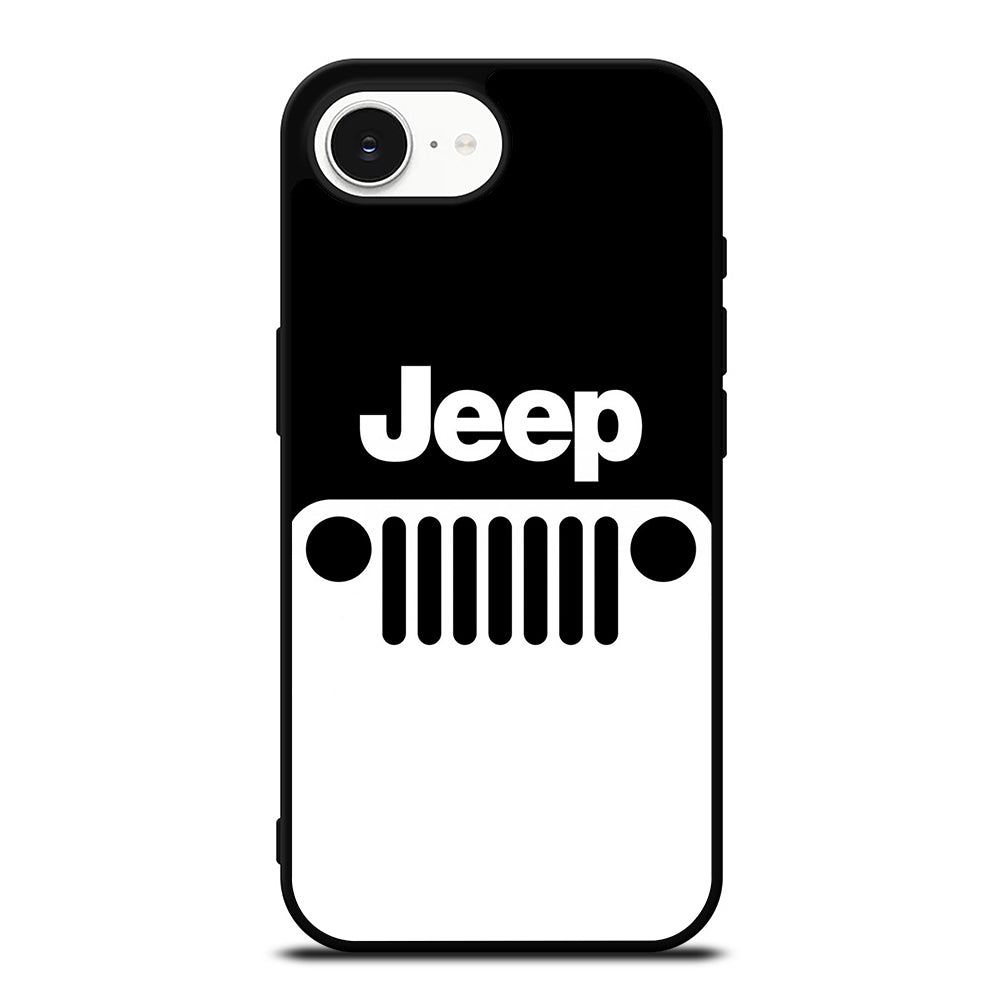 JEEP WRANGLER SIMPLE DES iPhone 16e case black TPU silicone rubber protective cover by Casedear