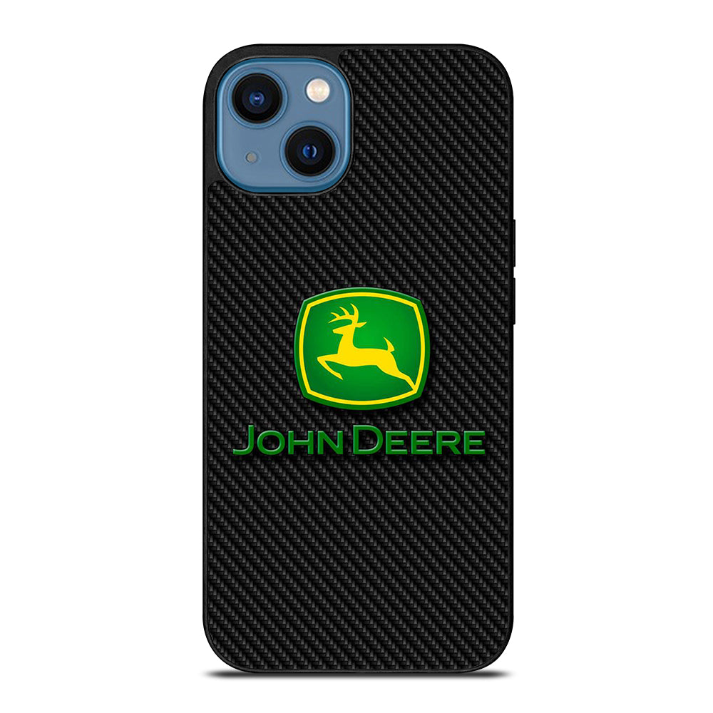 John Deere Carbon Motif Wallpaper iPhone 14 Case