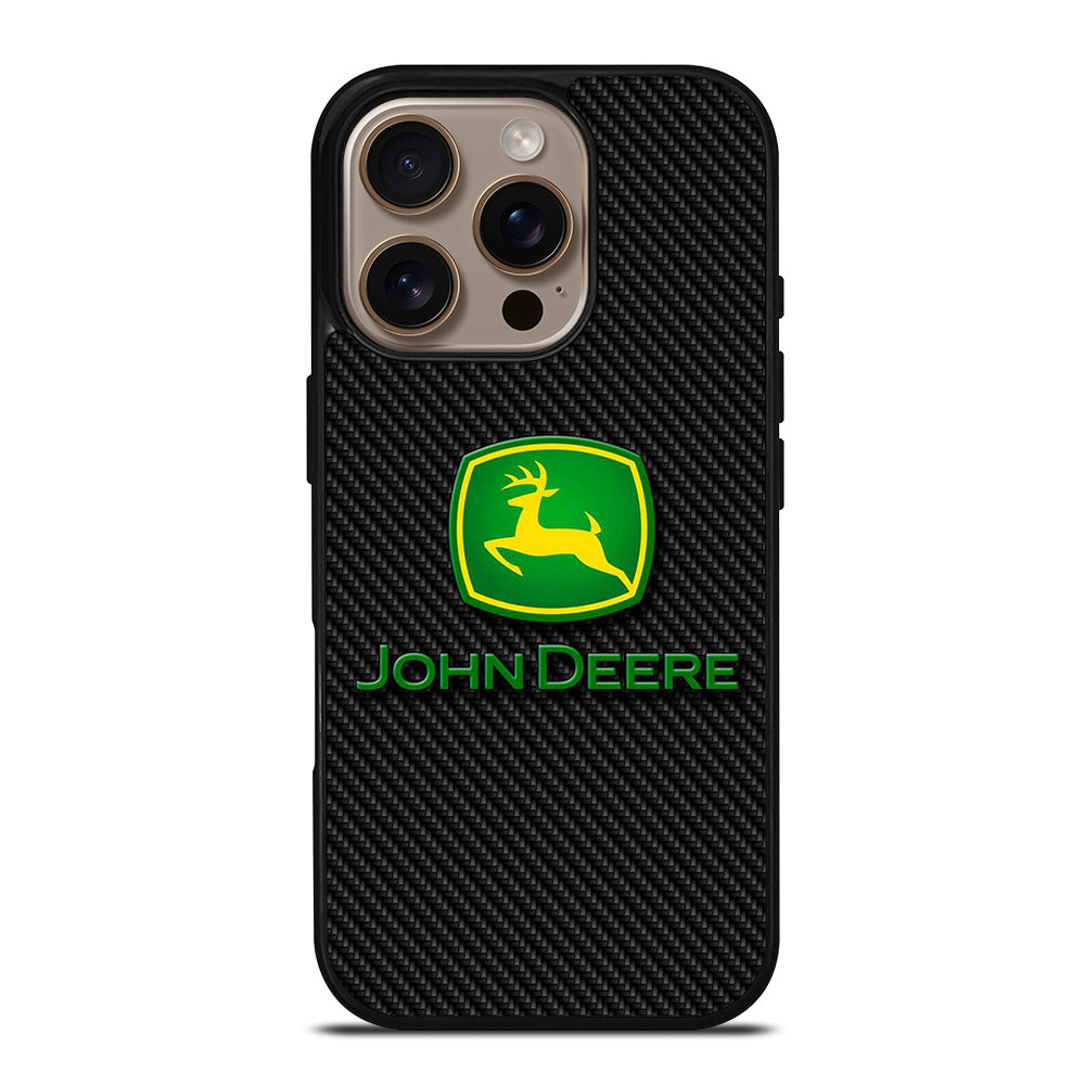 John Deere Carbon Motif Wallpaper iPhone 16 Pro Case