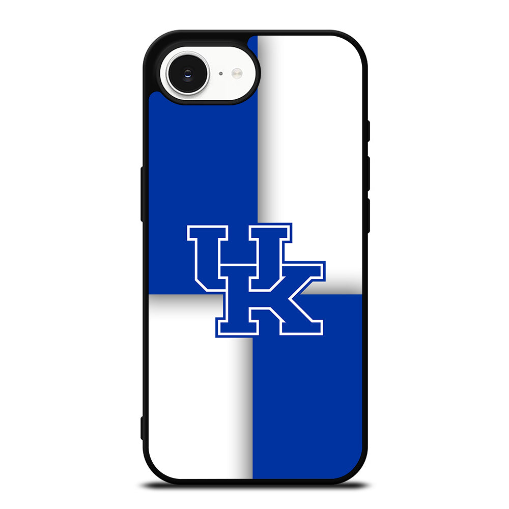 Kentucky Wild Cats Logo iPhone 16e case black TPU silicone rubber protective cover by Casedear