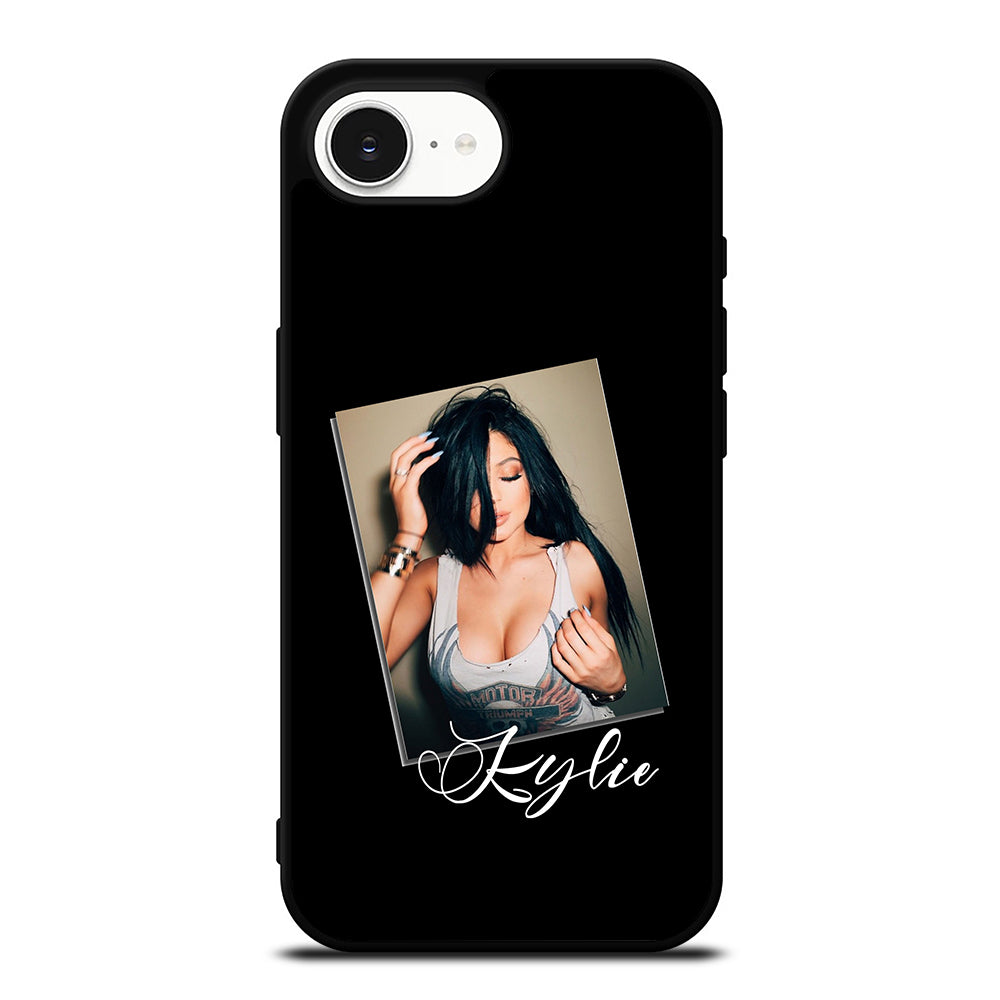 Kylie Jenner Sexy Photo iPhone 16e case black TPU silicone rubber protective cover by Casedear