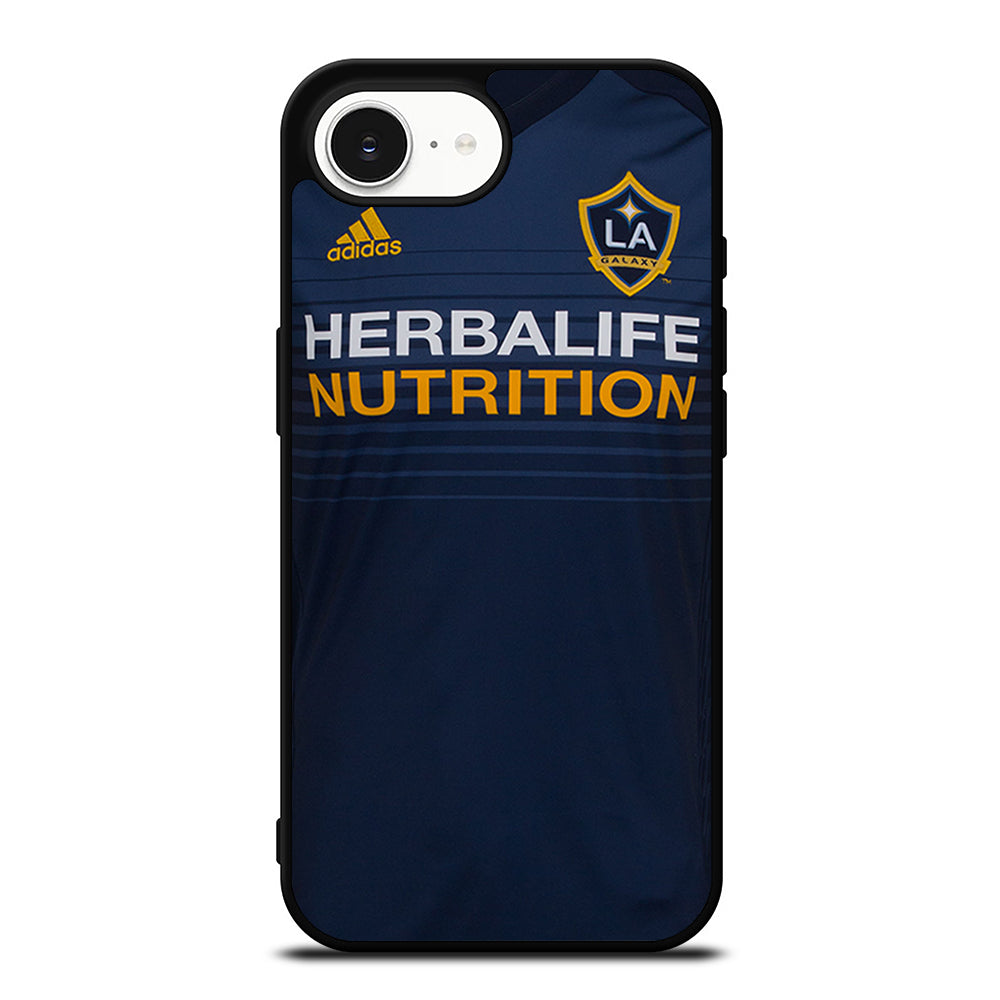 LA GALAXY JERSEY AWAY iPhone 16e case black TPU silicone rubber protective cover by Casedear