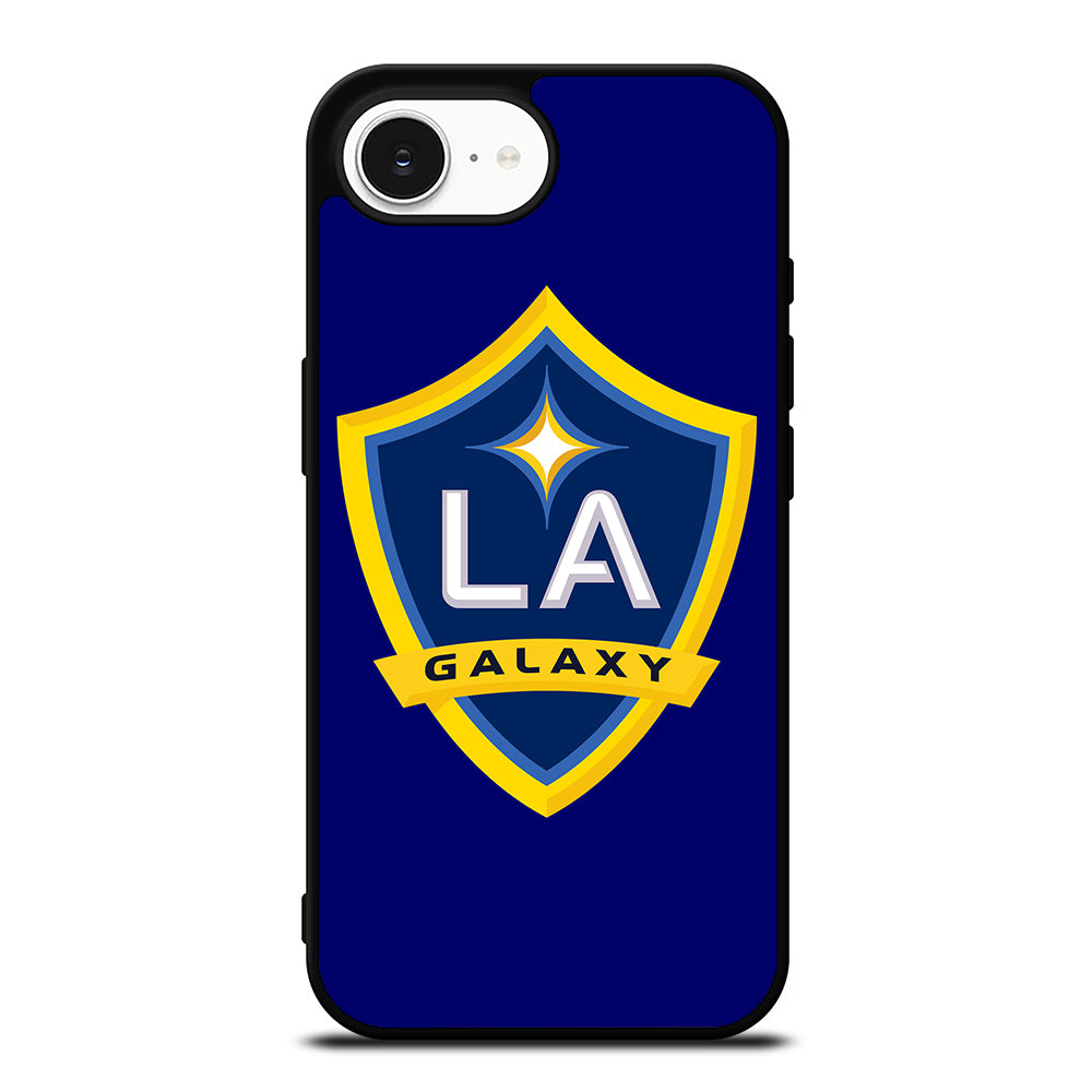 LA GALAXY LOGO iPhone 16e case black TPU silicone rubber protective cover by Casedear