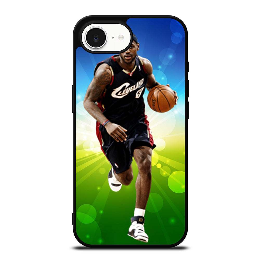 LEBRON JAMES CAV'S iPhone 16e case black TPU silicone rubber protective cover by Casedear