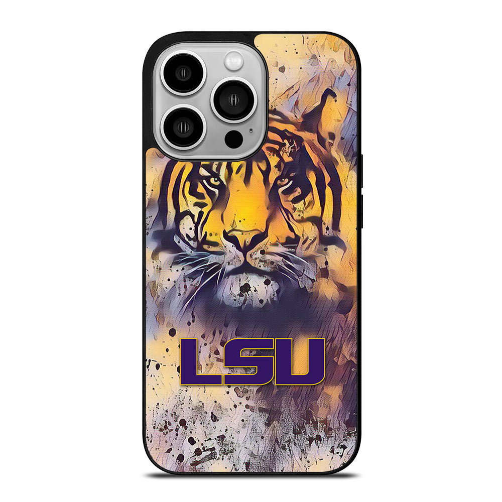 LSU Tigers Wallpaper iPhone 14 Pro Case