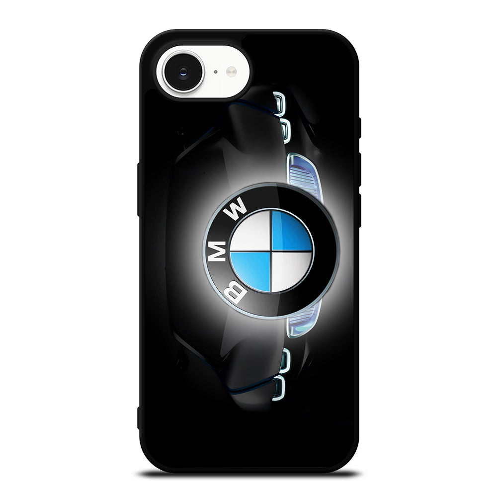 LUXURY BMW CAR LOGO DESIGN iPhone 16e case black TPU silicone rubber protective cover by Casedear