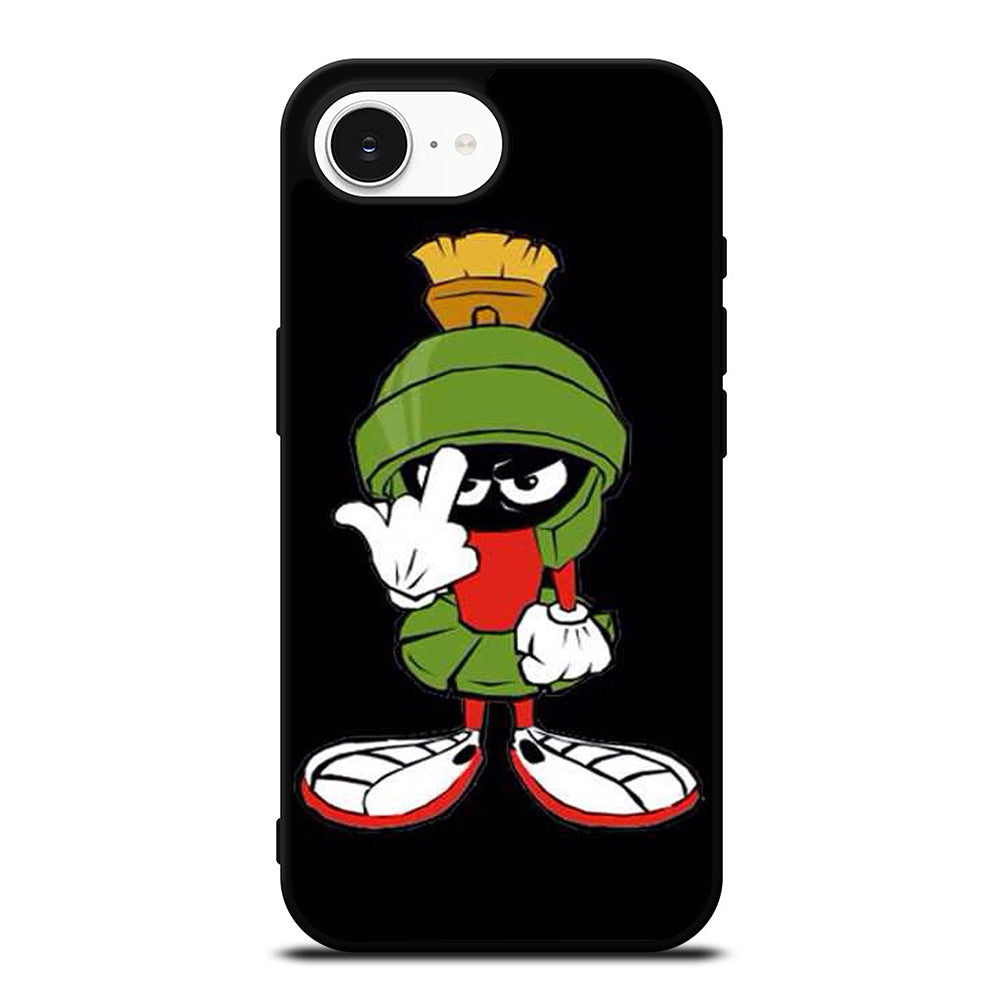 MARVIN THE MARTIAN ANGRY iPhone 16e case black TPU silicone rubber protective cover by Casedear