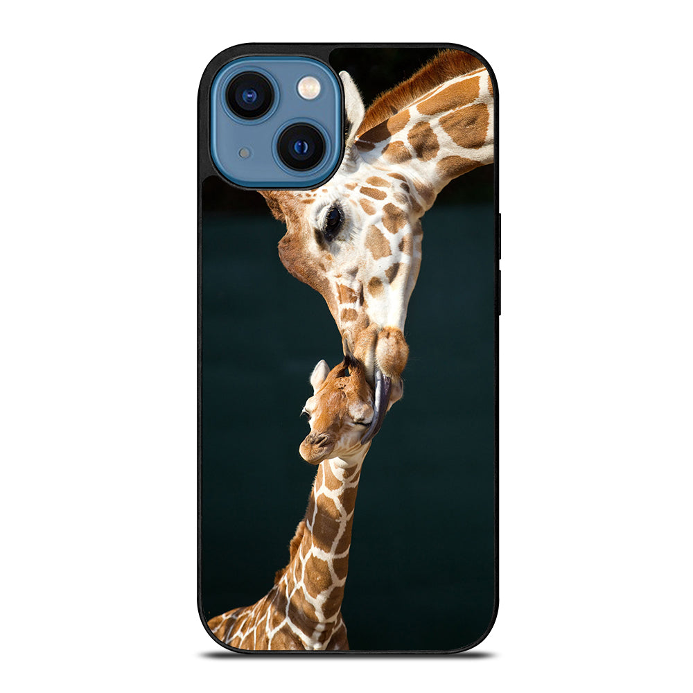MOM TOUCHES BABY GIRAFFE iPhone 14 Case